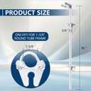36" Chain Link Drop Rod, Pull Style Fence Gate Latch for 1-3/8" Frame