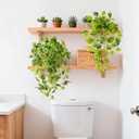 INQCMY Artificial Fake Hanging Plants Philodendro for Outdoors Spring Decoration, 3Pcs Faux Pothos Vines Realistic Greenery UV Resistant for Home Office Bedroom Bathroom Living Room Indoor