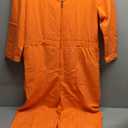 aicoaub Prisoner Jumpsuit Costume Women Men 6PCS Orange Prison Jail Inmate Halloween Costume Cosplay Outfit for Women Men, Size: M