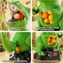 Movable Dinosaur Shooting for Toys Kids 4-6, Electronic Kids Target Games w/Air Pump Launcher, LCD Score Record, Sound, 24 Foam Balls, Birthday Gifts for 3 4 5 6 7 8 9 Year Old Boys Girls
