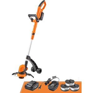 LawnMaster CLGT2410S 24V 10" Cordless String Trimmer Weed Eater 2.0AH Battery & Charger Included