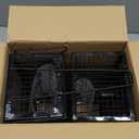 2-Pack Rat Traps Humane Live Mouse Vole Chipmunk Trap Cage for Indoors and Outdoors (Black)