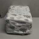 Great Bay Home Flannel Sheet Set Full Size - 100% Turkish Cotton, Double-Brushed, Lodge-Printed Bed Sheets - Ultra-Soft, Cozy, 4-Piece Bedding Set (Truckee - Grey) Queen