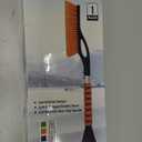 EcoNour 27" Aluminum Ice Scrapers for Car Windshield | Car Snow Scraper Window and Snow Brush with Ergonomic Foam Grip Winter Accessories (Orange)