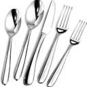 Heavy Duty Silverware Set for 8, 40 Piece Premium Stainless Steel Flatware Utensils Cutlery Set Including Steak Knife Fork and Spoon, Dishwasher Safe, Gift Package for Wedding Housewarming