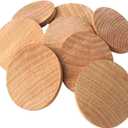 1.5 Inch Natural Wood Slices Unfinished Round Wood Coins for DIY Arts & Crafts Projects, 100 per Pack.