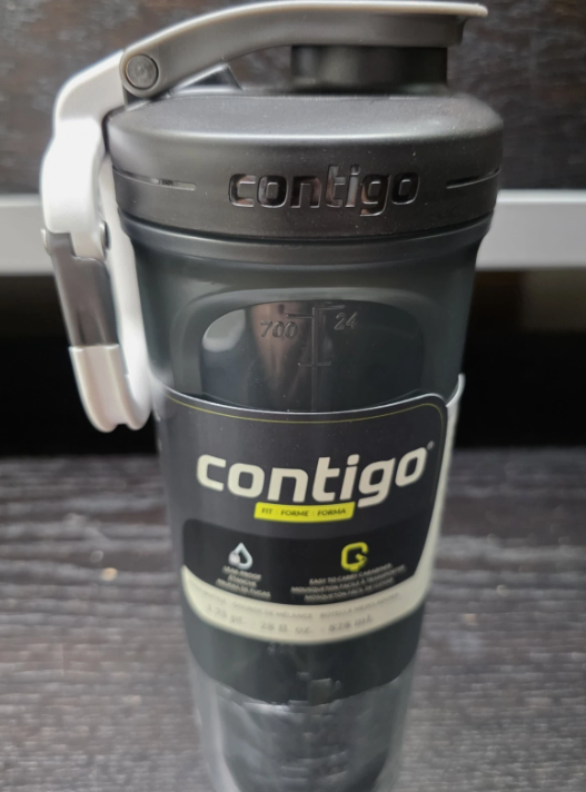 Contigo Fit Leak-Proof Shake & Go Mixer Bottle 28 oz Sake Color