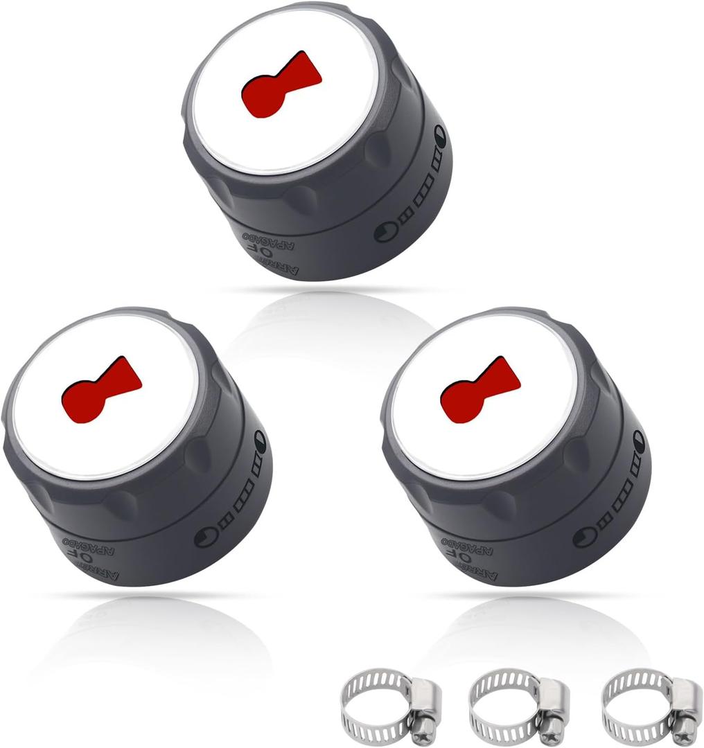 91538 Grill Lighted Control Knobs for Weber Summit 400/600 (2012+), E-470/670, S-460/470/660/670,Outdoor Grill Replacement Parts,Easy Install & Durable (3Pack)