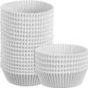 600 Pcs White Disposable Pet Feeding Bowls Liners  Bulk Cat & Dog Food Bowl Liners, Small Paper Dish for Dry Food  Sanitary & Leak-Proof (4 x 1.2)