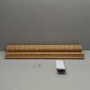 LazBlinds No Tools No Drill Cordless Bamboo Roman Shades, Light Filtering Window Treatment, Roll Up Bamboo Blinds for Windows 30'' W x 64'' H, Brown