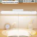 LED Desk Lamp, 3 Modes 5 Brightness, Magnetic, Rechargeable, White, Plastic, Home Office, Under Cabinet, Camping, Plant Light