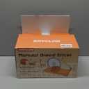 Manual Bread Slicer for Homemade Sourdough Bread, Metal Guide & Adjustable Thickness, Hand Crank Bread Slicer  Upgraded Model, Gift Packaging & Stainless Steel Blade (Cream)