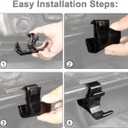 Seat Flashlight Holder Mount Bracket for Jeep Wrangler JL Gladiator JT 2018 2019 2020 2021 2022 2023 Car Interior Accessories Black