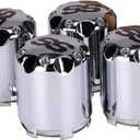 Dr.Acces Golf Cart SS Wheel Alloy Center Hub Cap 8,10,12 Inch Push in Style Chrome SS Center Caps for Golf Cart Wheel
