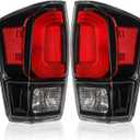 Rear Brake Tail Light Assembly Compatible with 2016-2023 Tacoma Tail Lamps 2016 2017 2018 2019 2020 2021 2022 2023 Tacoma Taillights OE Replacement, Passenger and Driver Side
