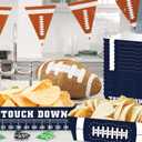 QICI 40 pcs Football Paper Food Tray Disposable Football Snack Bowls Football Themed Birthday Party Supplies