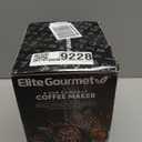 Elite Gourmet EHC4128 Automatic 4-Cup Brew & Drip Coffee Maker with Pause N Serve, Glass Carafe, Reusable Filter, On/Off Switch, Keep Warm, Water Level Indicator, Black