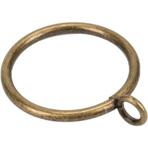 Curtain Rings with Eyelet for Curtain Rods 2 Inch Inner Diameter Metal Drapery Eyelet Curtain Rings Black 24 Pcs Bronze Exselens
