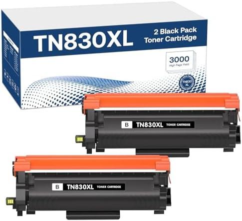 AOLIBE TN830XL Toner Cartridges Compatible for Brother TN830XL TN830 XL Toner High Yield Work with HL-L2460DW DCP-L2640DW HL-L2405W HL-L2400D HL-L2480DW MFC-L2820DW MFC-L2820DW XL (2 Black)