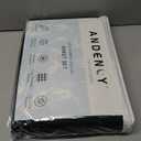 Andency Queen Sheets Set, 100% Viscose Derived from Bamboo, Cooling Summer Bed Sheets Queen Size, Deep Pocket Up to 16", Silky Soft Sheets, Hotel Bedding Sheets & Pillowcases, Dark Emerald Green