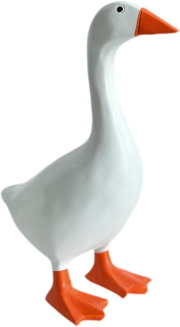 Vaveren Goose Key Holder, Resin Goose Statue for Key Hanger, Duck Tool Figurines, Funny Keychain Hanging Rack Bedroom Decor for Home Office Table Decor, Housewarming Gifts