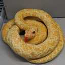 NatureMan Lifelike Snake Stuffed Animal Soft Stuffed Snake Toy 78'' Long Fake Snake Plush Toy, Realistic Plush Snake Pranks Toys,Children's Toy Gift (Yellow)