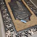 A1HC Natural Coir and Rubber Doormat 18" x 30", Heavy Duty, Thick Durable Front Door Mat, Thin Profile, Easy to Clean, Long Lasting Entryway Doormats