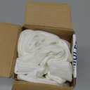 MIULEE Decorative Linen Check Euro Shams Throw Pillow Covers Neutral Farmhouse Vintage Pillow Covers 22x22 Set of 2 Boho Modern Home Decor for Sofa Couch Bedroom Cushion Cream White