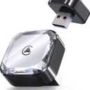 2 in 1 Wireless CarPlay & Android Auto Adapter | Simple Setup, Smooth, Lag-Free Use | Supports Over 1000 Vehicles with Built-in Wired Car Play/Android Auto | Compact & Modern (Black)