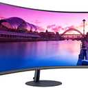 Samsung 27-Inch S39C Series FHD Curved Gaming Monitor, 75Hz, AMD Free Sync, Game Mode, Advanced Eye Comfort, Frameless Display, Built in Speakers, Slim Metal Stand, LS27C392EANXGO, Black