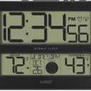La Crosse Technology 513-1417 Atomic Digital Clock with Temperature and Moon Phase