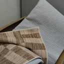 GarveeHome 810 Area Rugs for Living Room,Modern Brown Checkered Rug,Geometric Tan Brown Print Non-Slip Washable Farmhouse Checkerboard Rugs for Bedroom Dining Room Office