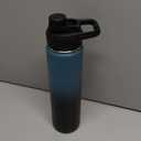 Fijinhom 24 oz Insulated Water Bottle with Handle, 304 Stainless Steel Water Bottles with Wide Mouth, Double Wall Vacuum Sports Water Bottle, BPA Free, Keep Cold and Hot, Blue&Black