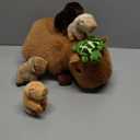 Youthfuljive 5 in 1 Capybara Plush Large Capybara Stuffed Animal with Babies, 14.2" Mommy Stuffed Capybara Plushies Pillow with 4 Baby Capibaras Peluches Capybara Toys for Kids Birthday Decor