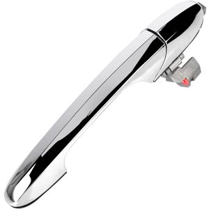 Exterior Chrome Door Handle Front Right Passenger Side Replacement for Fiat 500 2012 2013 2014 2015 2016 2017 2018 Outside Handle,68069942AC,Without Keyhole(Right)