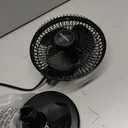 Holmes 6” Personal Table Fan – 2 Speeds, Compact, 15° Head Tilt, Wide-Angle Oscillation, Black