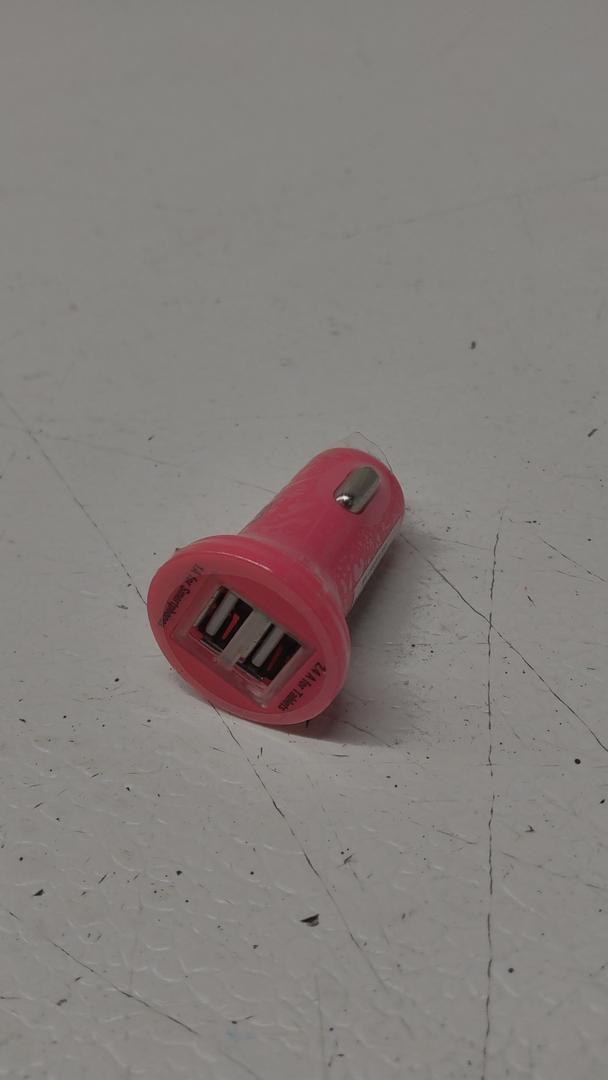 Flush Mount Mini Dual USB Car Charger Pink