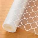 Cooyes Shelf Liner for Kitchen Cabinets  Non-Adhesive Waterproof Drawer Liner  Durable EVA Material Easy-to-Cut Shelf Paper for Refrigerator, Cupboard, Dresser with Modern Pattern (17.7"W x 78.7"L)