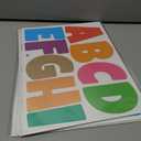 4 x 4 Inch Large Letter Stickers,117 Pieces Self Adhesive Cute Alphabet Sticker for Mailbox, Door, Truck and Outdoor, Waterproof Vinyl Symbol Stickers for DIY12 Sheets Gold