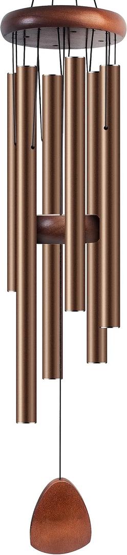 Large Aluminium Wind Chimes 37 Inches to Create a Zen Atmosphere Suitable for Outdoor, Garden, Patio Decoration. Classic Wind Chimes with Wind Catcher Suitable as A Gift for Unisex(Coffee) Large Aluminium Wind Chimes 37 Inches to Create a Zen Atmosphere Suitable for Outdoor, Garden, Patio Decoration. Classic Wind Chimes with Wind Catcher Suitable as A Gift for Unisex(Coffee)