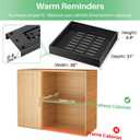 2Pack Pull out Cabinet Organizer, 21"Deep, 20"Wide Full-extension Heavy Duty Slide out Drawers Fixed with Adhesive Nano, Roll Out Shelves Sliding Cabinet for Kitchen,Bathroom,Pantry,Under Sink(Black)