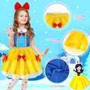 EULRGAUS Princess Dress Up, Toddler Dress Up Clothes, Cosplay Princess Costume Gift Set with Princess Dresses and Princess Toys, Pretend Play Girl Toys Age 3-6, Halloween Christmas Birthday Gift (S)