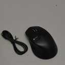 iClever MD360 Ergonomic Bluetooth Mouse with Mouse Jiggler, Wireless Rechargeable Mouse for 3 Devices (BT/2.4G), 4 DPI Settings, Compatible with iPad, Mac, PC