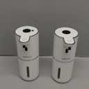 2 Pack Automatic Liquid Soap Dispenser Touchless, USB Rechargeable Smart Hand Soap Dispenser, 6-Level Adjustable, 12.8oz/380mL Wall Mount for Bathroom Kitchen Dish Soap-White