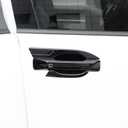 ABS Car Exterior Door Handle Cover Set Outside Door Handle Cover Compatible with Hyundai Santa Fe 2024-2026 AccessoriesTouch Version (Gloss Black Style)