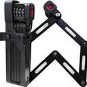 35 Inch Folding Bike Lock with Mount Bracket Kit, 4-Digit Combination for Bicycles, E-Bikes, Heavy Duty Anti-Theft, Anti-Cut, Anti-Pry Bicycle Lock