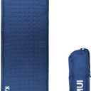 KAMUI Self Inflating Sleeping Pad - 2 Inch Thick Camping Pad Connectable with Multiple Camping Mats Designed for Tent, Couple, and Family Camping (Medium, Blue)