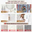 MOTAIPEAK Suction Cup Hooks for Shower,Upgraded Strong Suction Hooks for Inside Shower,Removable Towel Hooks for Bathroom, Glass, Window, Tile,Waterproof & Reusable, No Drilling,Silver (2 Pack)