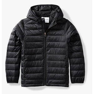 Amazon Essentials Boys and Toddlers' Lightweight Water-Resistant Packable Hooded Puffer Jacket, Size XL