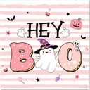 CC HOME Halloween Birthday Paper Plates Napkins Pink Pumpkin Ghost Disposable Tableware Set Party Supplies A Little Boo Theme Dinnerware Sets Serves 24 Guests for Party Plates Napkins 88PCS